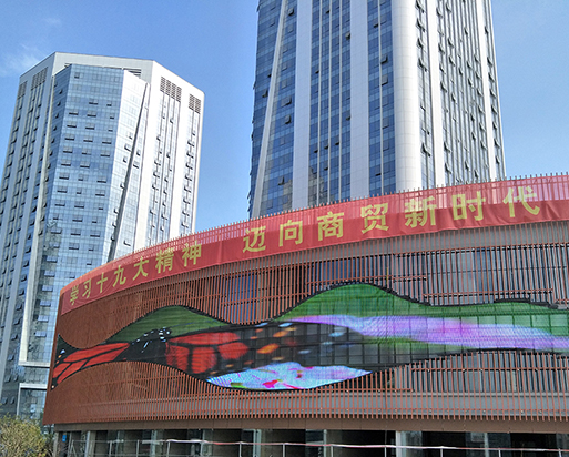 南昌新洪城項目，430平米格柵屏